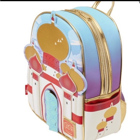 Loungefly Disney Diamond Jasmine Aladdin Backpack Bag Purse & Funko Pop NWT main image 9
